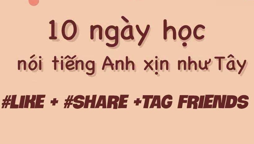 lộ trình học là 10 ngày liên tiếp